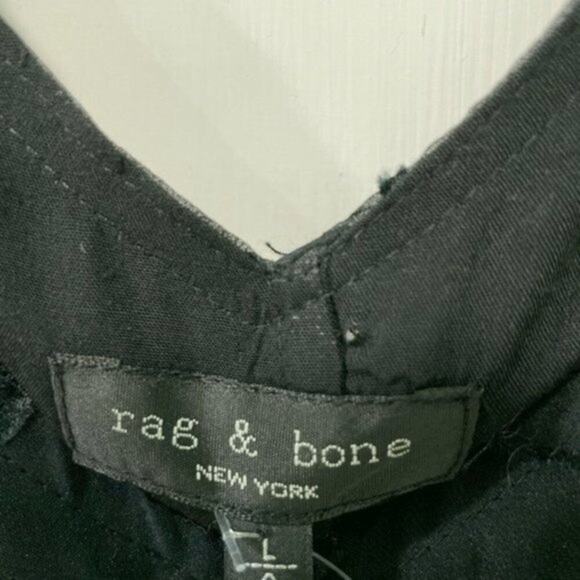 rag and bone Colette Slip Midi Velvet Floral V neck Dress Black L - Picture 6 of 10